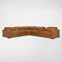 chapman dark brown sectional web   