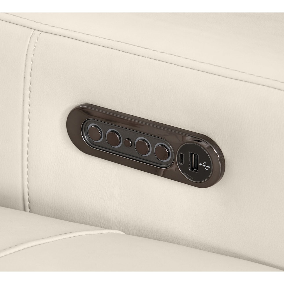 chapman white recliner   