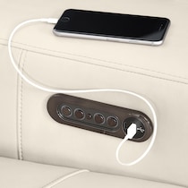 chapman white recliner   