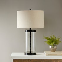 chardon glass table lamp   