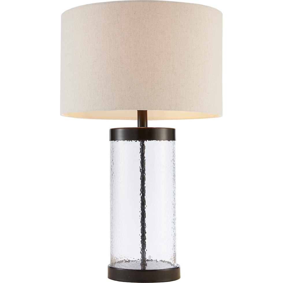 chardon glass table lamp   