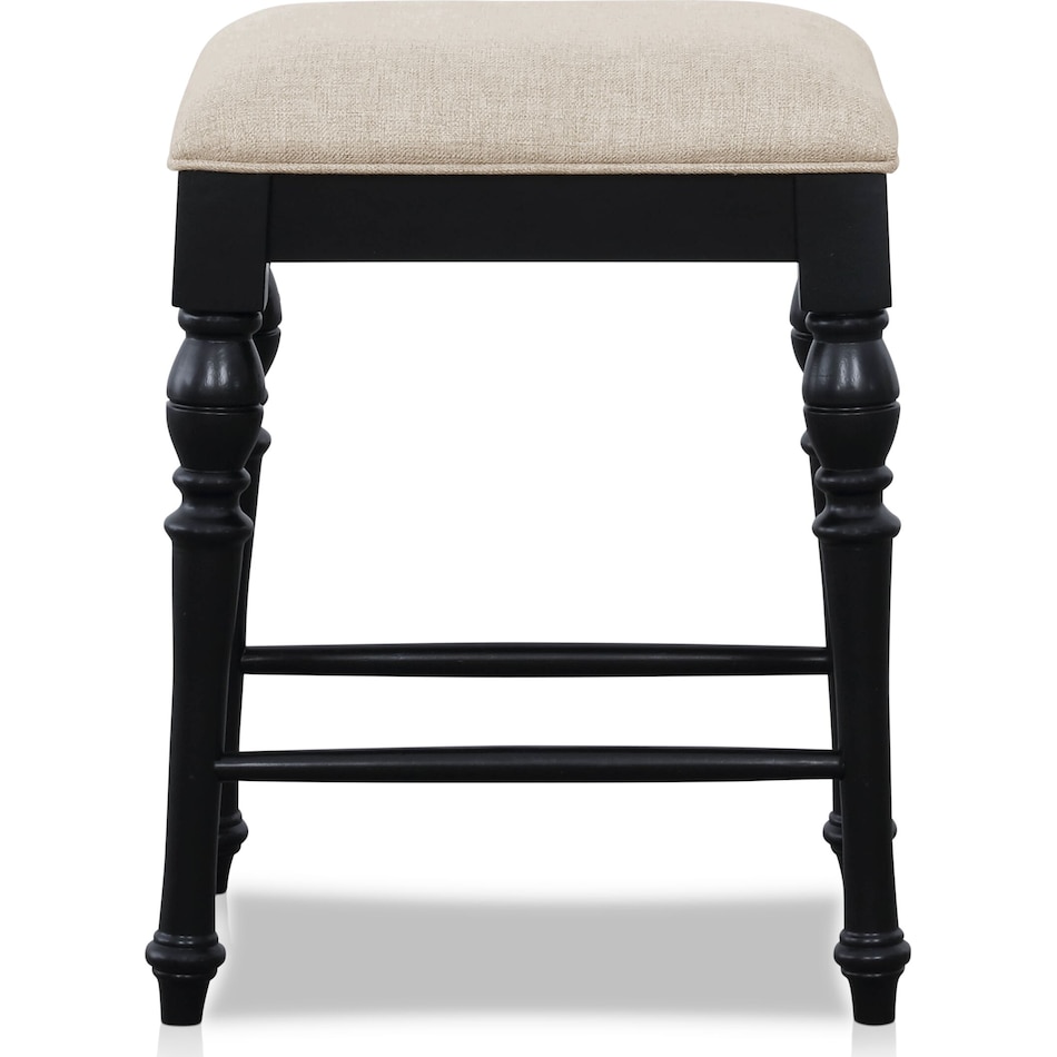 charleston black counter height stool   