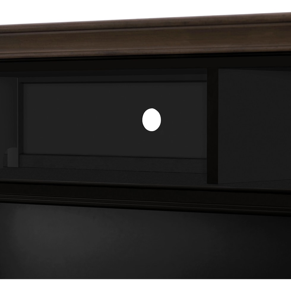 charleston black entertainment wall unit   