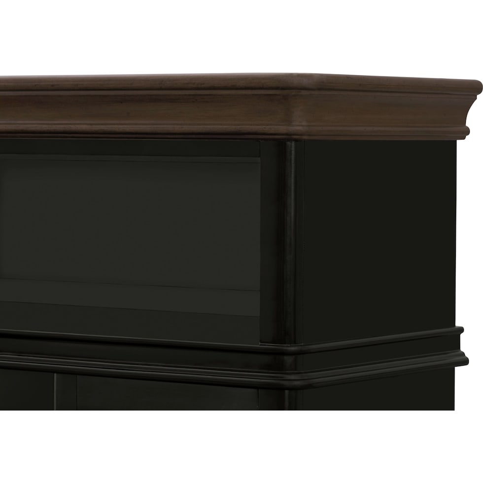 charleston black entertainment wall unit   