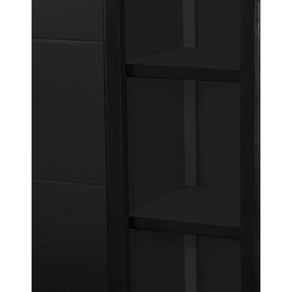 charleston black entertainment wall unit   