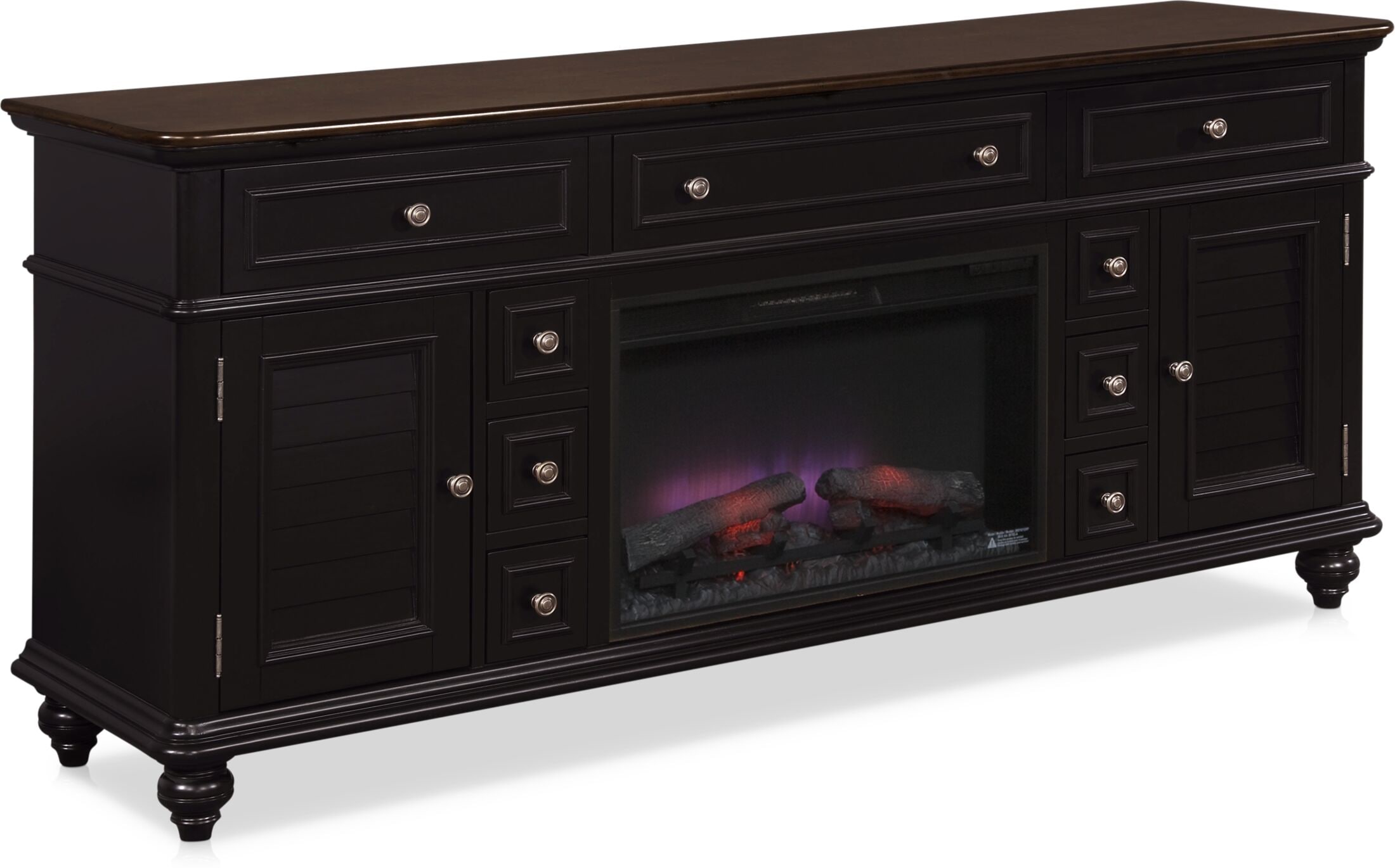 American signature fireplace tv stand discount