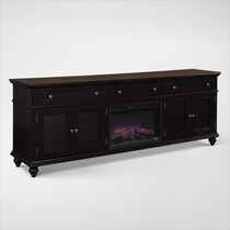 charleston black fireplace tv stand web   