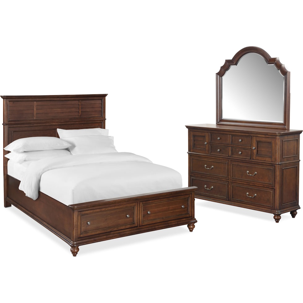 charleston dark brown  pc king bedroom   