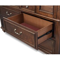 charleston dark brown  pc queen bedroom   