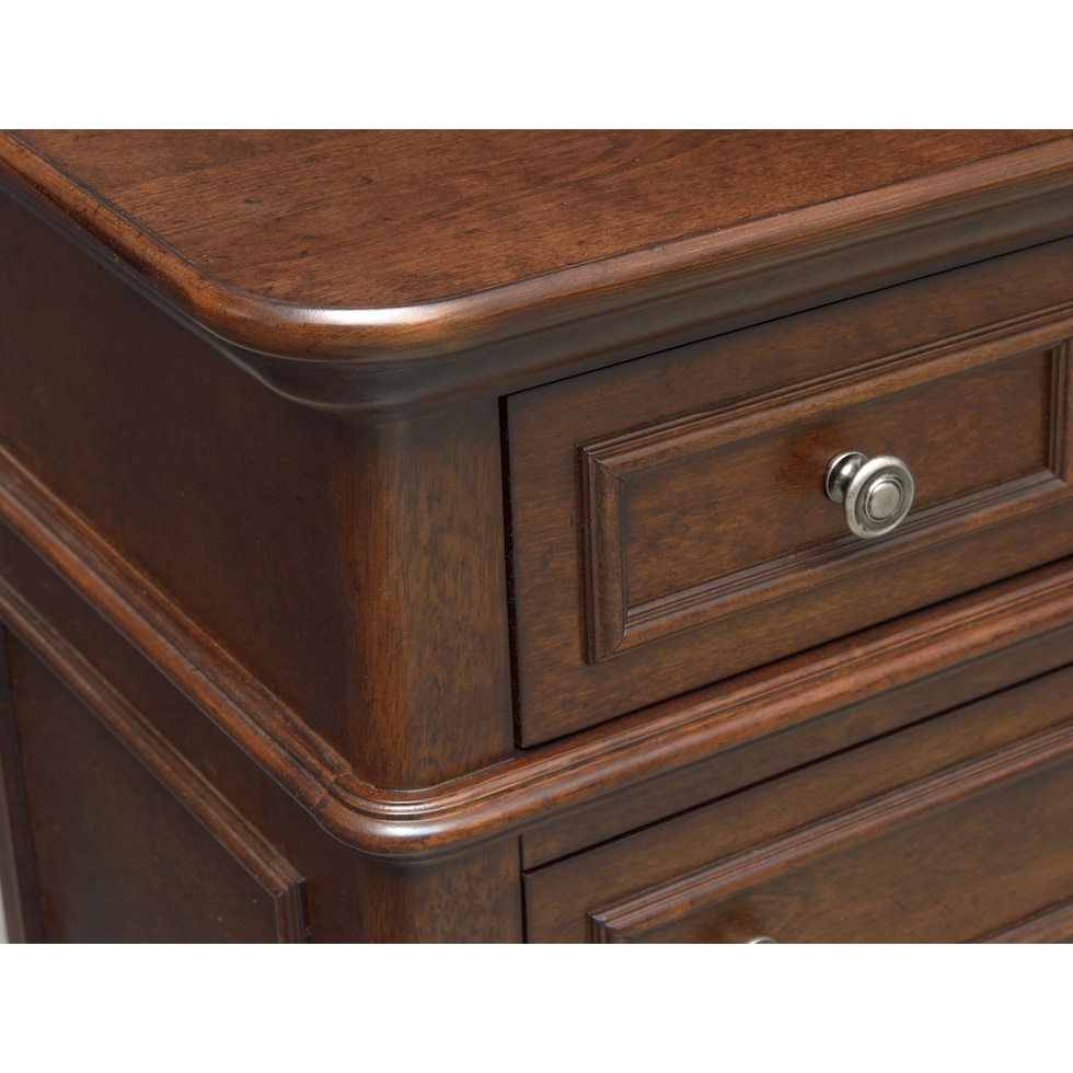 charleston dark brown nightstand   