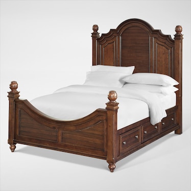 Charleston Poster Storage Bed with 4 Drawers