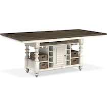 charleston gray  pc counter height dining room   