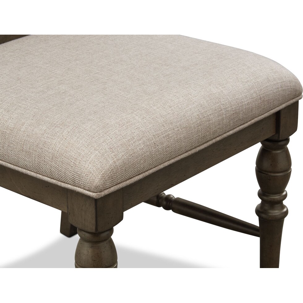 charleston gray  pc counter height dining room   