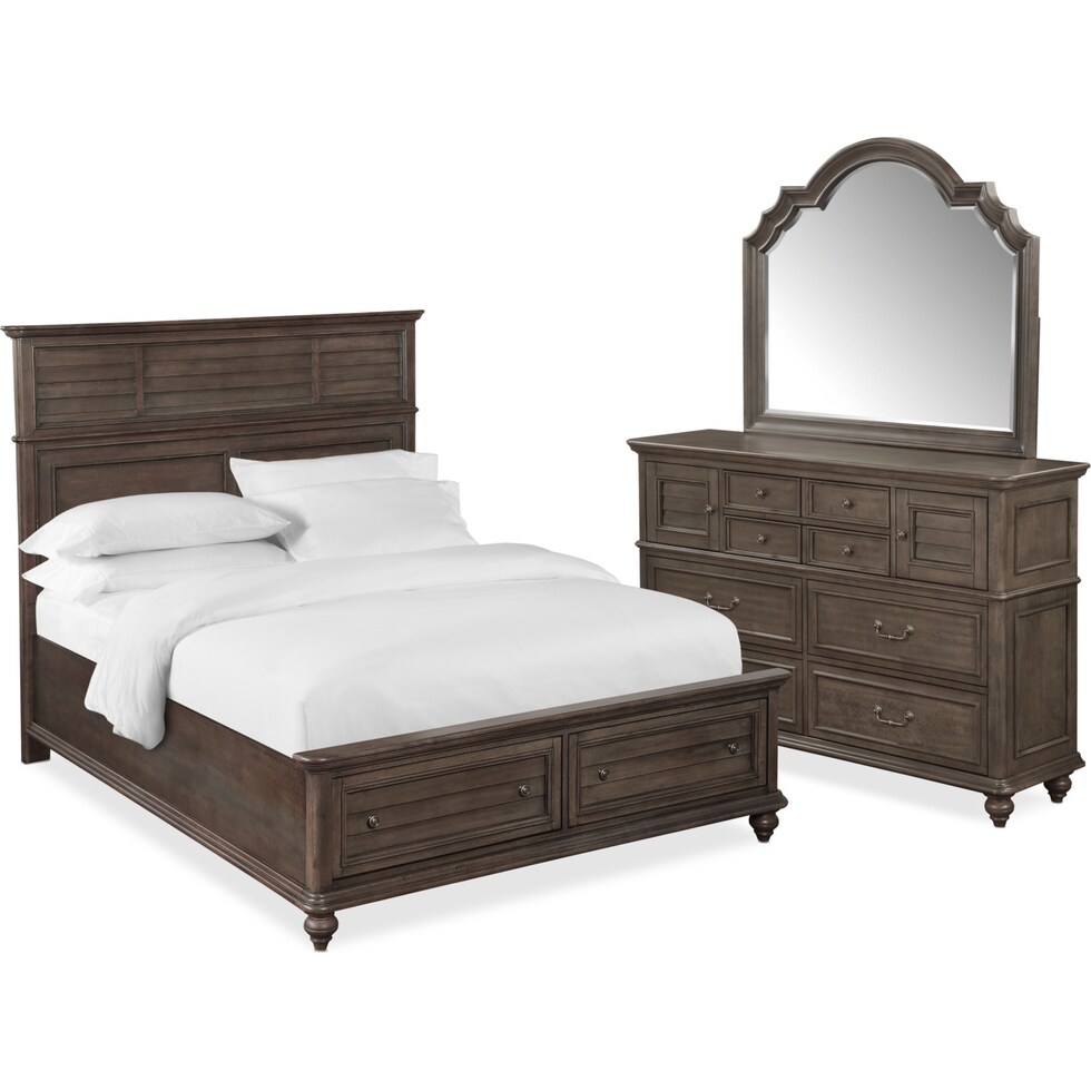 charleston gray  pc king bedroom   