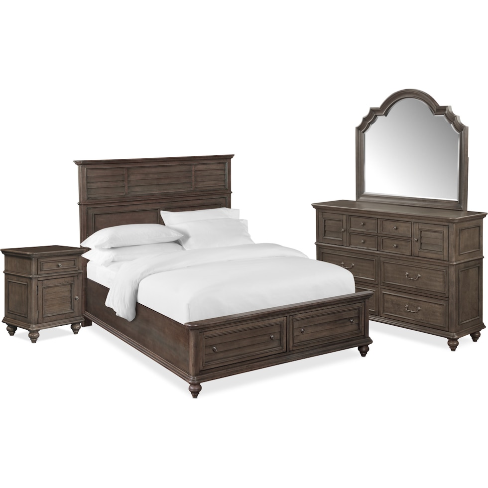 charleston gray  pc king bedroom   