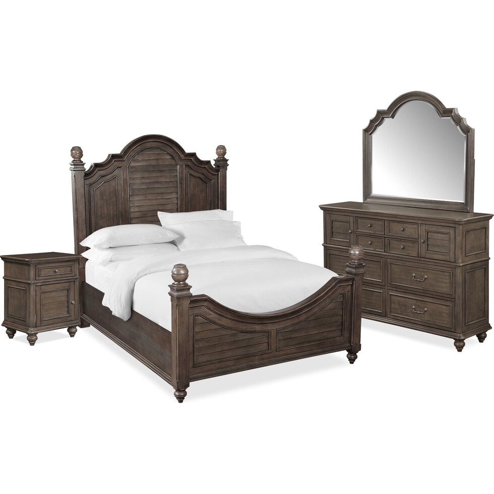 charleston gray  pc king bedroom   