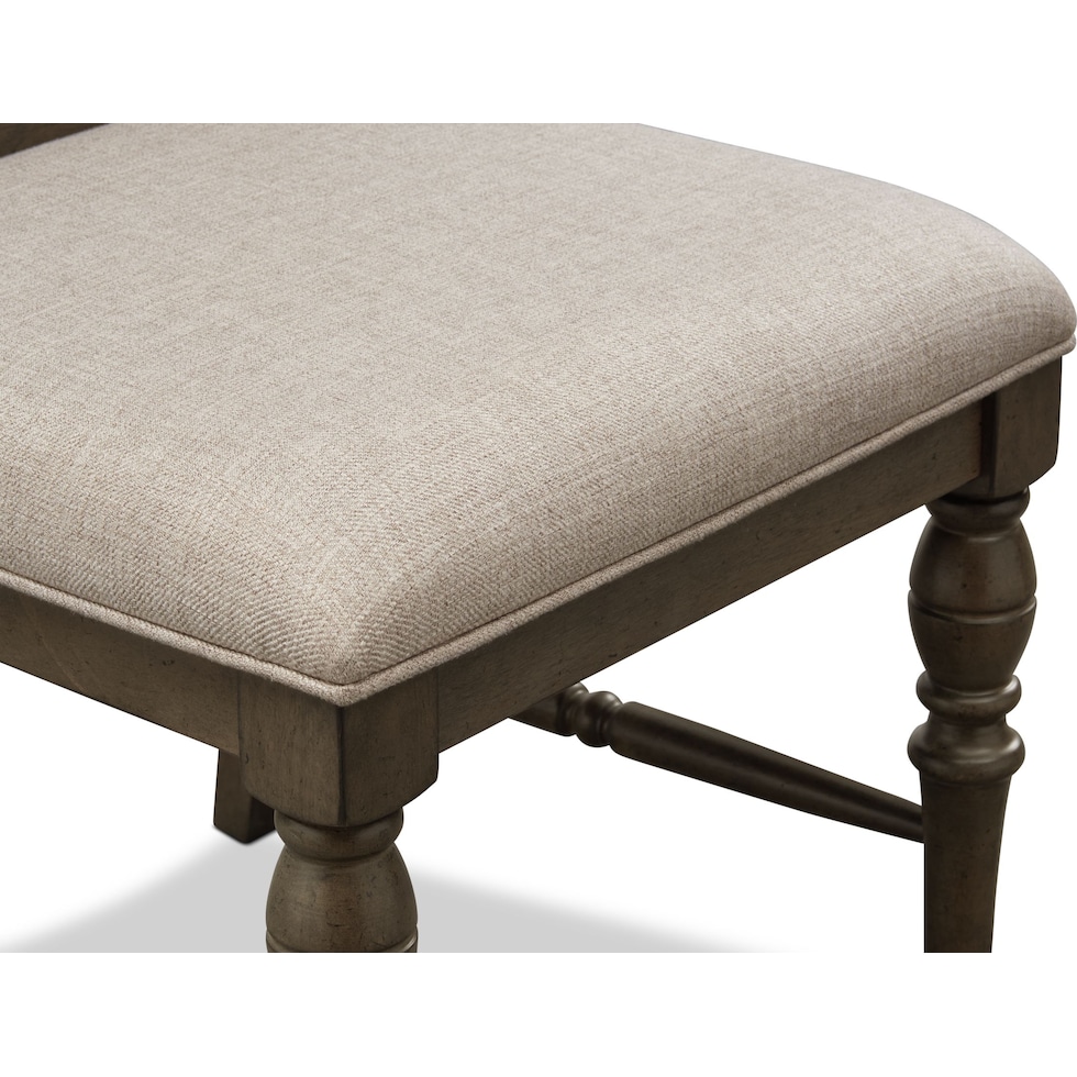 charleston gray  pc counter height dining room   