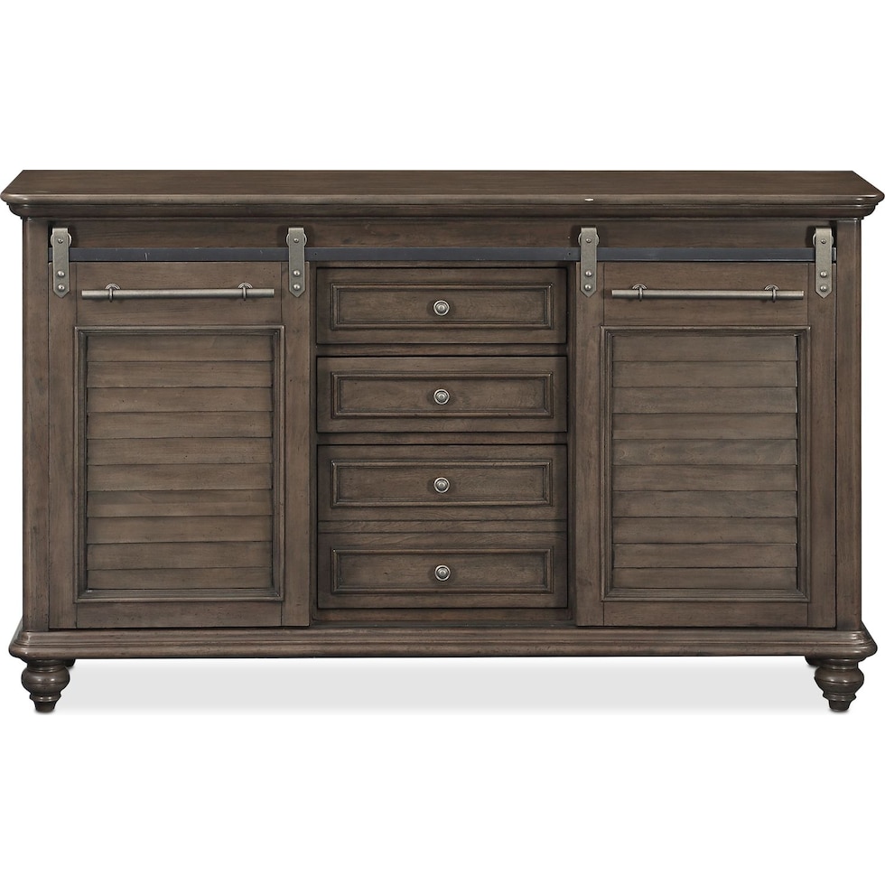 charleston gray buffet   