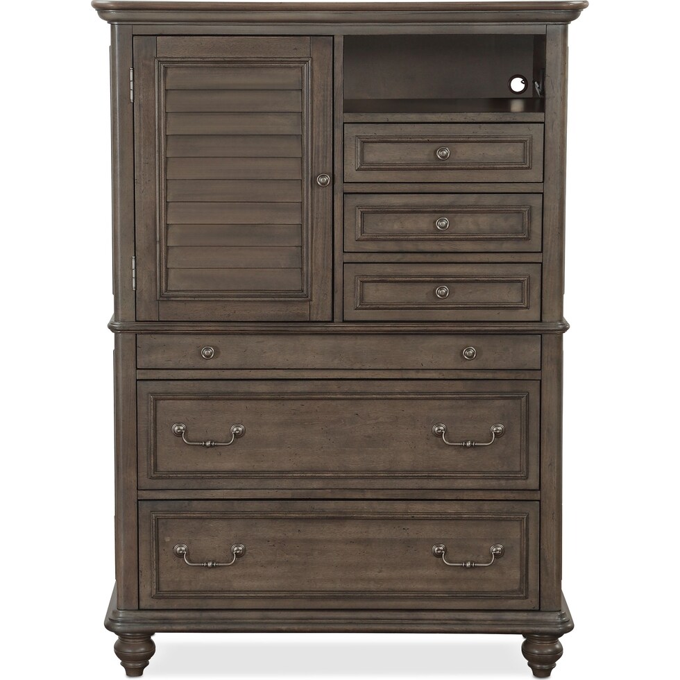 charleston gray chest   