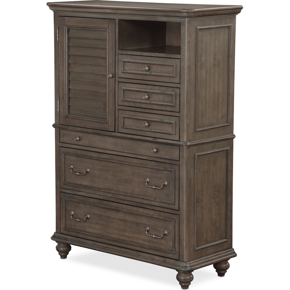 charleston gray chest   