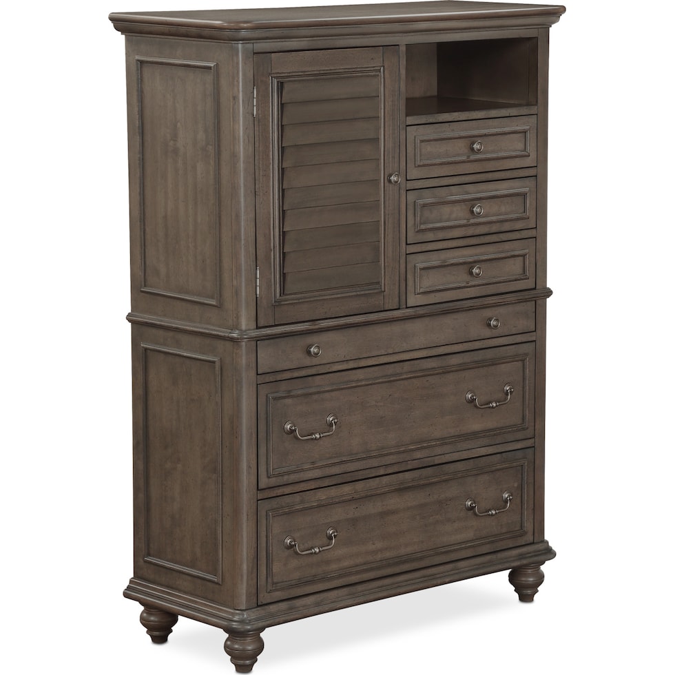 charleston gray chest   