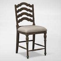 charleston gray counter height stool   