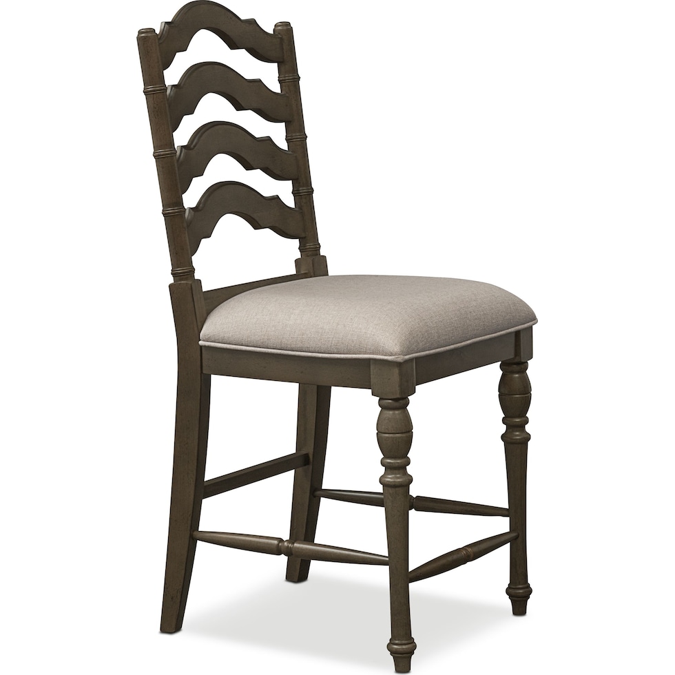 charleston gray counter height stool   