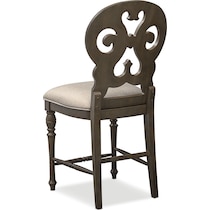 charleston gray counter height stool   