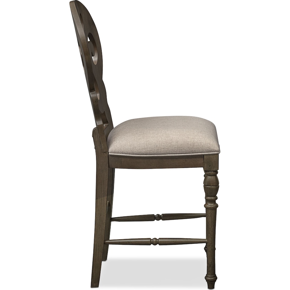 charleston gray counter height stool   