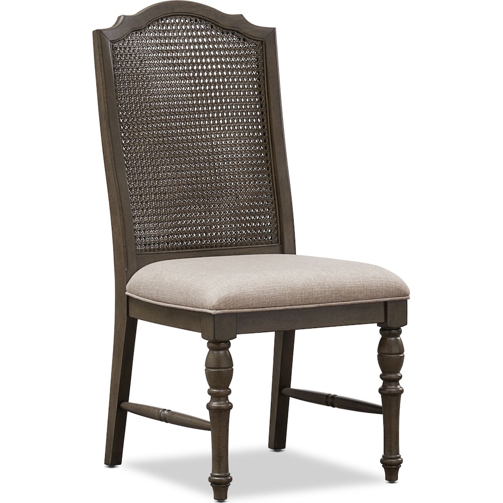 charleston gray dining chair   