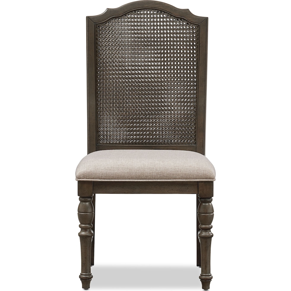 charleston gray dining chair   