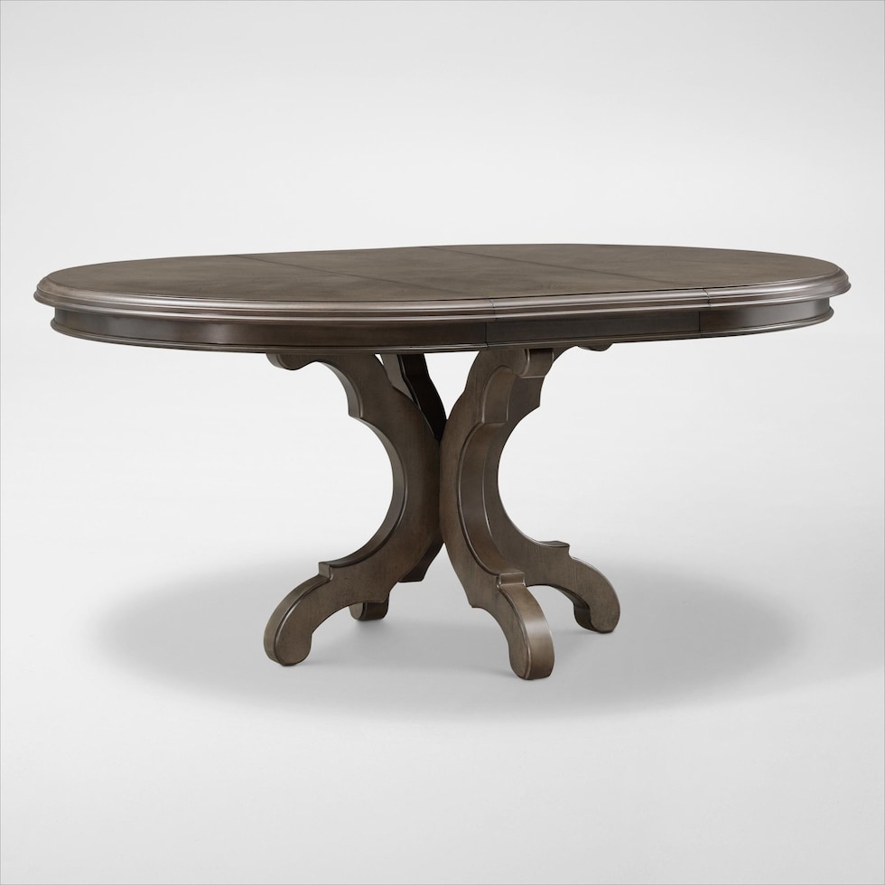 charleston gray dining table   