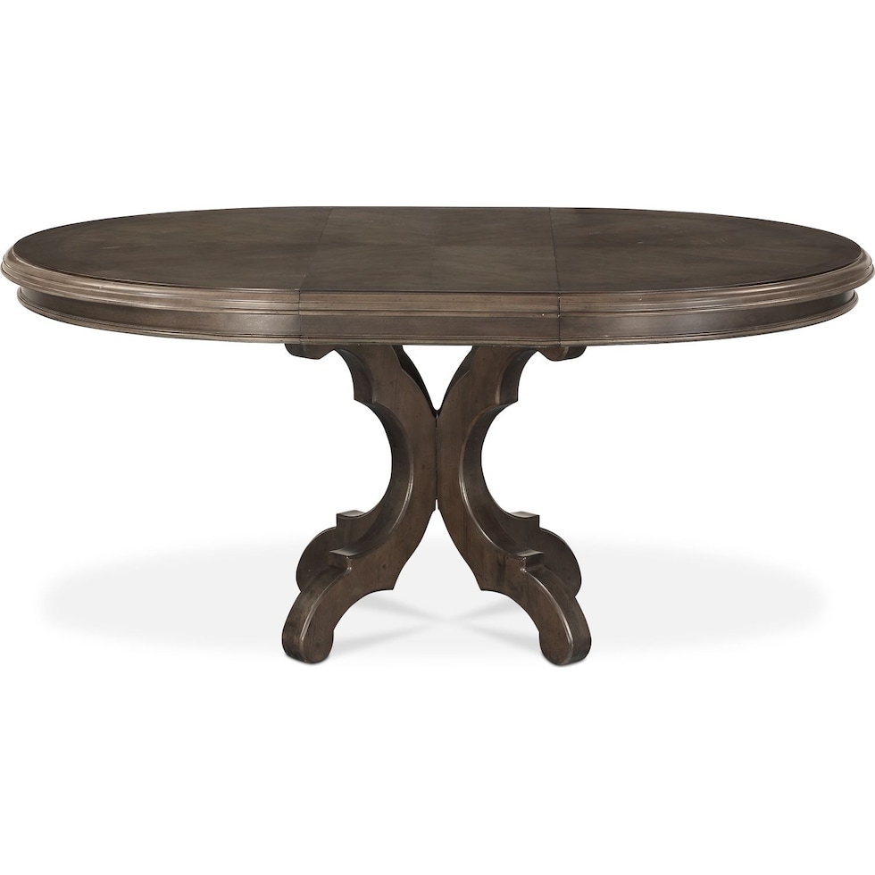 charleston gray dining table   