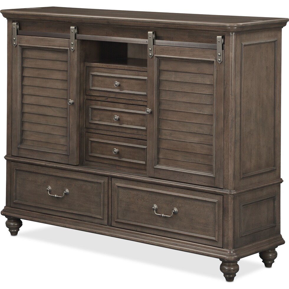 charleston gray gentleman's chest   