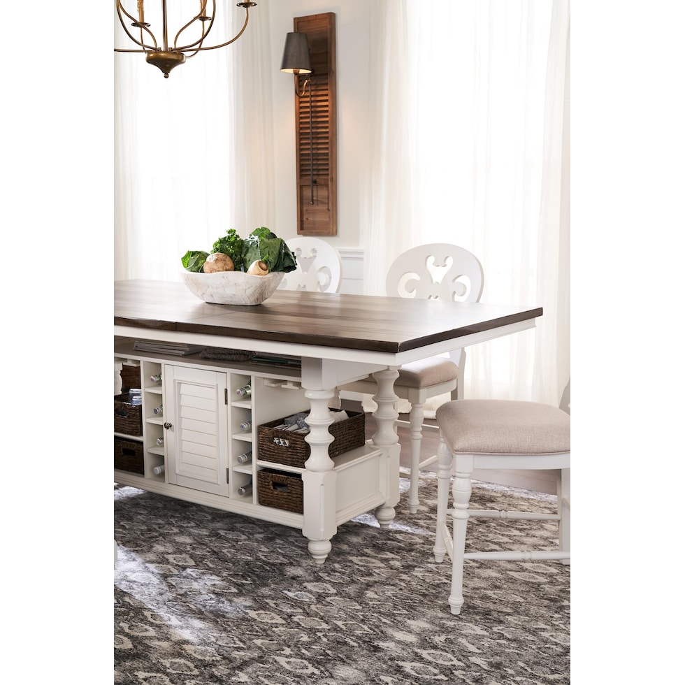 charleston gray kitchen island   
