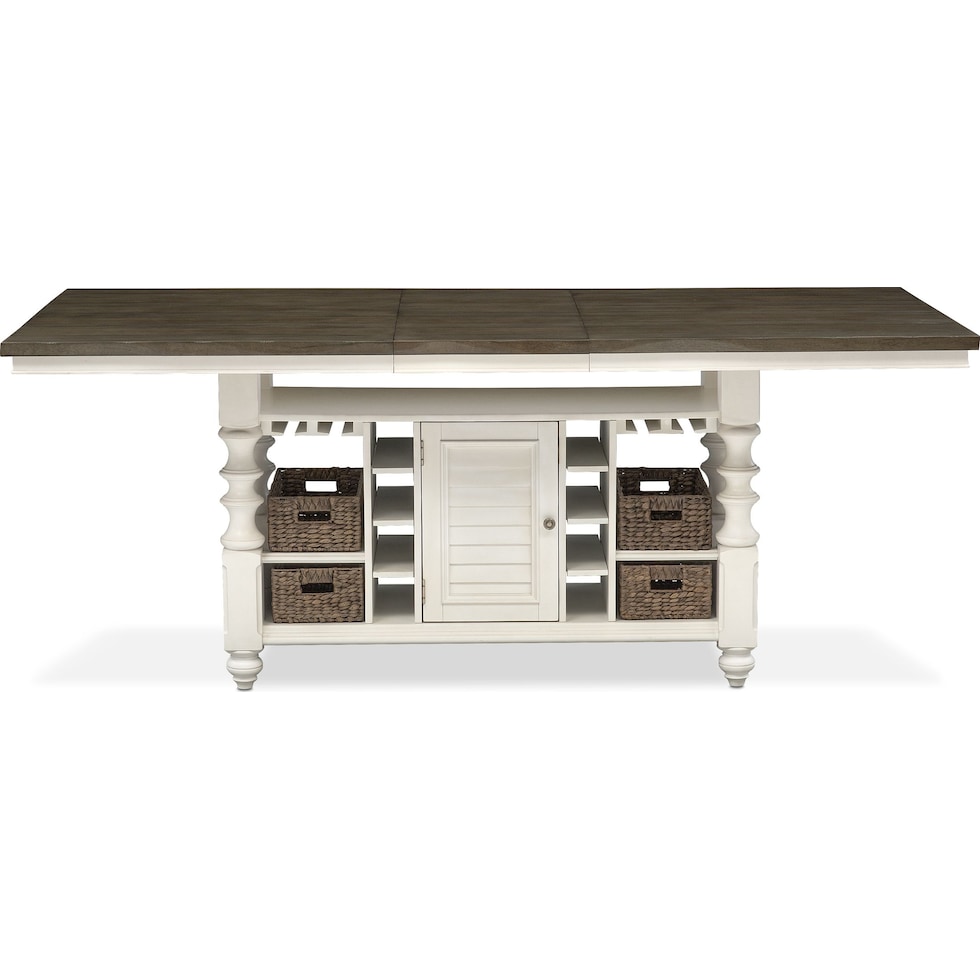 charleston gray kitchen island   