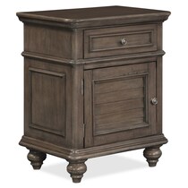 charleston gray nightstand   