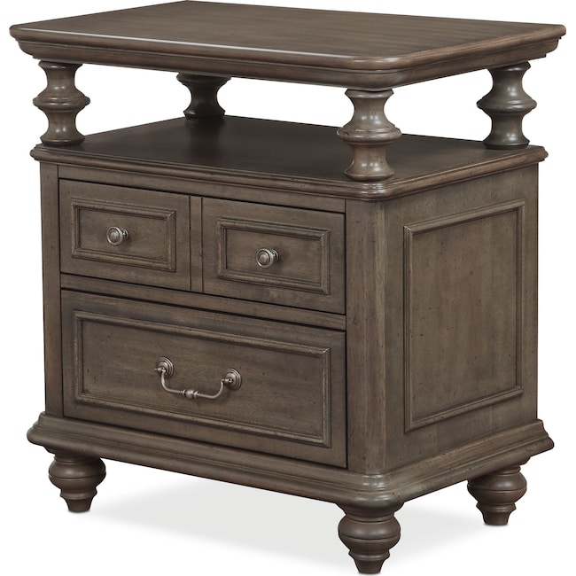 Bedroom Furniture - Charleston Shelf Nightstand