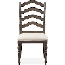 charleston gray side chair   