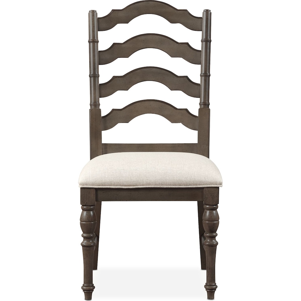 charleston gray side chair   