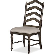 charleston gray side chair   