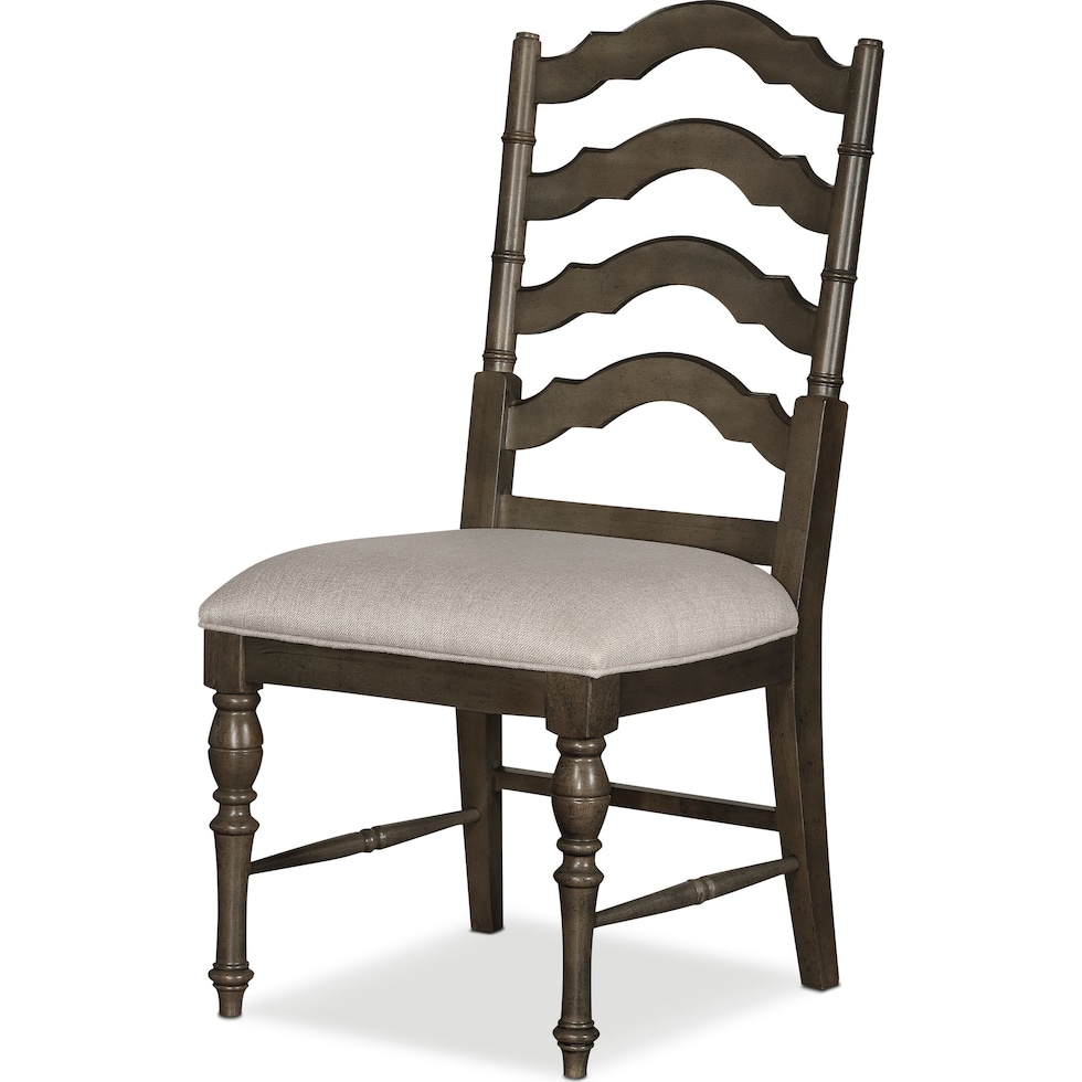 charleston gray side chair   