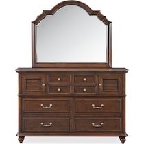 charleston tobacco dresser and mirror   