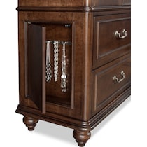 charleston tobacco dresser and mirror   