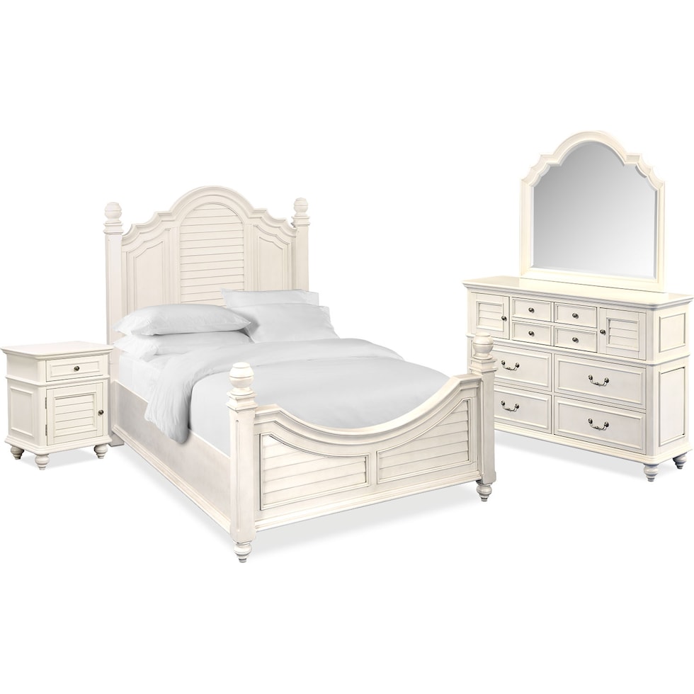 charleston white  pc king bedroom   