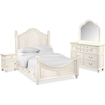 charleston white  pc king bedroom   