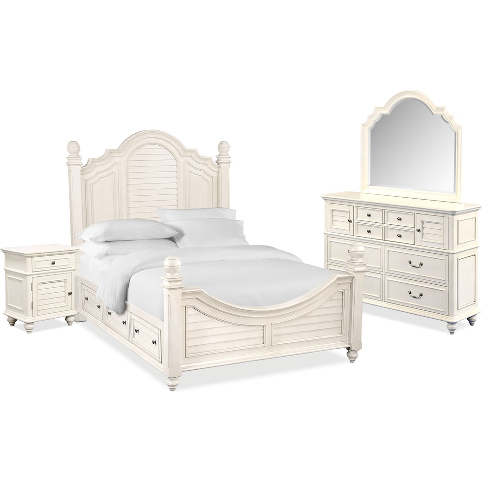 charleston white  pc king bedroom   