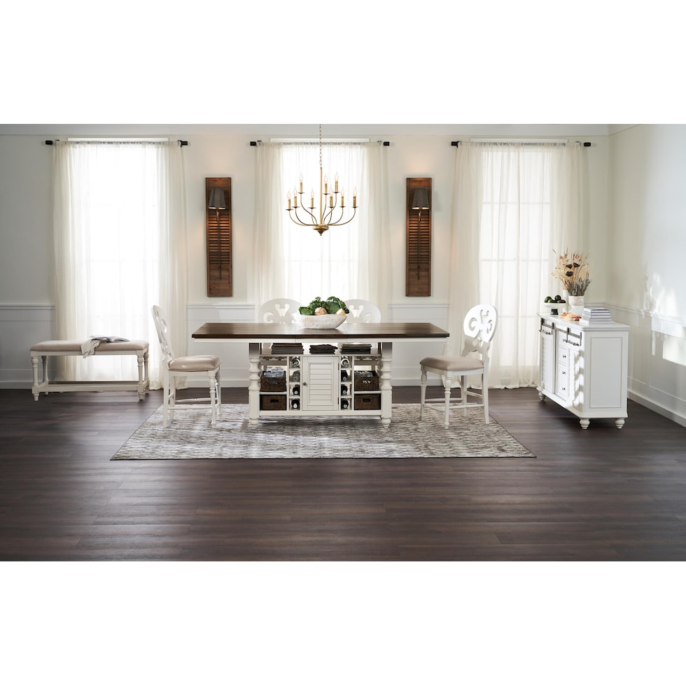 charleston white  pc dining room   