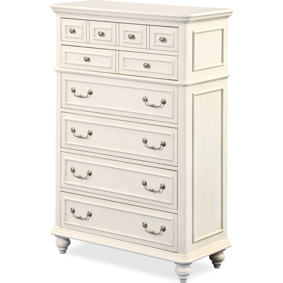 charleston white chest   