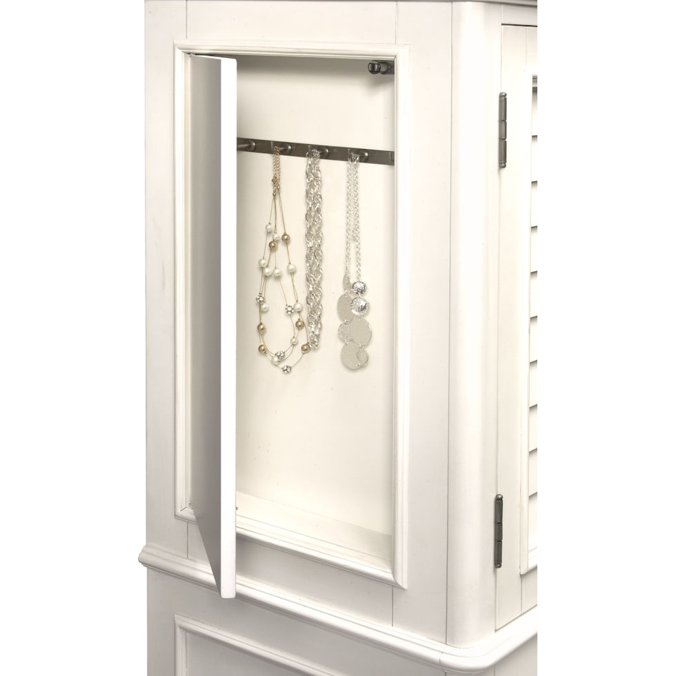 charleston white chest   